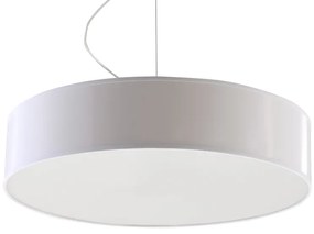 SOLLUX LIGHTING Závesné osvetlenie ARENA 45, 3xE27, 60W, 45cm, okrúhle, biele