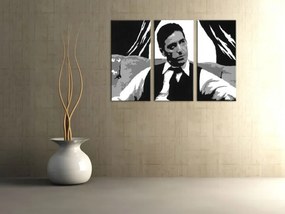 Ručne maľovaný POP Art obraz AL PACINO 3 dielny  al11_bw