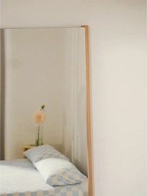 Nástenné zrkadlo s dreveným rámom 60x160 cm Lun – noo.ma