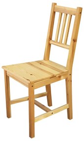 Jedálenská drevená stolička CATIA — masív, lak