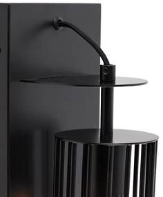Moderná nástenná lampa čierna - Balenco Wazo