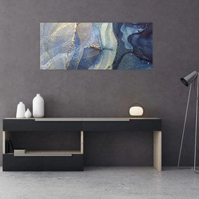 Obraz - Abstrakcia alkoholovým atramentom (120x50 cm)