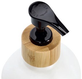 Zeller Present 2. akosť - Súprava dávkovačov s podložkou - pohár a mydlo, BLACK&WHITE