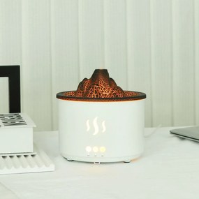 Aróma difuzér RDF3 v tvare sopky - 500 ml - biely