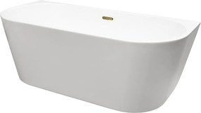 Besco Akrylátová voľne stojaca vaňa Vica NEW CC/SP 150x80 (160x80, 170x80), s prepadom BESCO-Typ výpuste: Alcaplast Click-Clack so štrbinovým prepado…