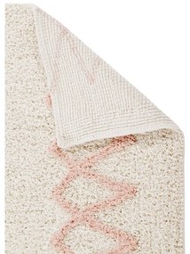 Ružovo-krémový prateľný ručne tkaný bavlnený koberec 120x160 cm Atlas Natural – Lorena Canals