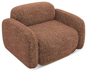 Oranžové/hnedé kreslo Ailani – Makamii