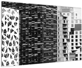 Obraz čiernobiele architektúry (90x60 cm)