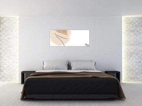 Obraz - Biela abstrakcia (120x50 cm)