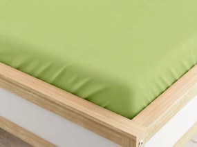 Napínacia obliečka z mikrovlákna pistáciová 90 x 200 cm