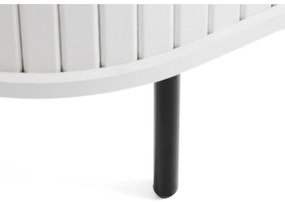 Biela komoda s posuvnými dverami 120x76x45 cm Nola – Unique Furniture