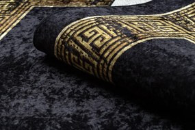 Koberec MIRO 51223.806 rám / grécky, čierny / zlatý