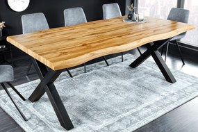 Jedálenský stôl Divoký 200cm vzhľad divoký dub 50mm