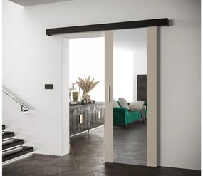 Posuvné dvere 80 cm Slavdro 2 (kašmír + čierna matná). Akcia -6%. Vlastná spoľahlivá doprava až k Vám domov. 1108817