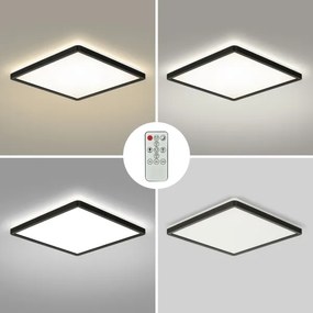 Brilagi - stmievateľné LED svietidlo ULTRA SLIM LED/18W/230V 30x30 cm čierne + diaľkové ovládanie