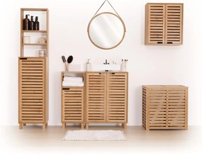 Polička do kúpeľne Sicela 1, bambus