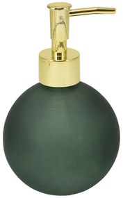 Dávkovač mydla Globe, zelená/so zlatými prvkami, 400 ml