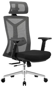 Kancelárska ergonomická stolička Neoseat MARCO — látka, čierna, nosnosť 150 kg