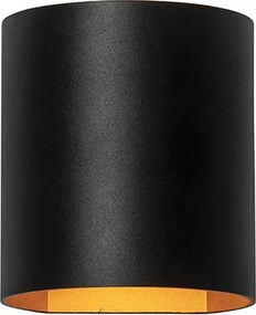 Inteligentná nástenná lampa čierna s mosadzou vrátane WiFi G9 - Sabbio