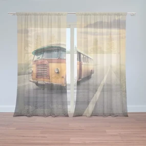 Sablio Záclony Autobus veterán: 2ks 150x250cm