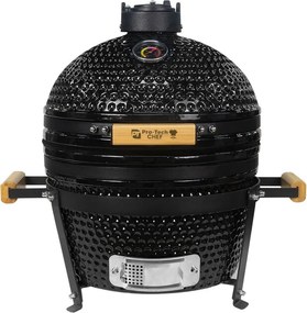 Keramický gril Kamado Egg 16T", priemer 33,5 cm, čierny