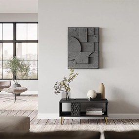 KONFERENČNÝ STOLÍK MARTON ČIERNY + ZLATÉ NOŽIČKY