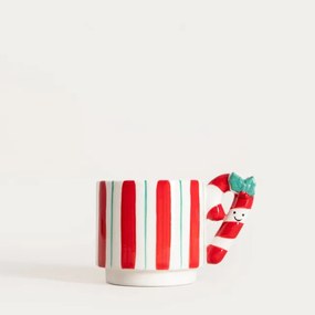 Hrnček JUNDI červený / biely 760396 350 ml