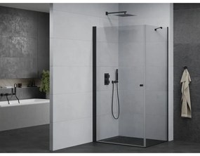 Mexen Pretoria sprchovací kút 80x70 cm, priehľadná, čierna, 852-080-070-70-00