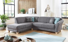 XXXLutz ROHOVÁ SEDAČKA, textil, sivá Sit & More - Sedačky - 000144005330