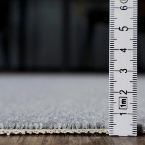 ITC, Metrážny koberec e-blitz 90, na mieru, šíře 4m, šedá, ab (mriežka), chodba / predsieň