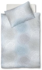 XXXLutz POSTEĽNÁ BIELIZEŇ, satén, sivá, biela, svetlomodrá, 140/200 cm Fleuresse - Obliečky & plachty - 003273014601