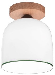 Kolarz A1352.11.G - Prisadený luster NONNA 1xE27/60W/230V dub/biela/zelená