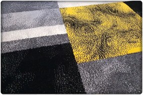 Dekorstudio Moderný koberec SUMATRA - Žltý vzor Rozmer koberca: 140x190cm