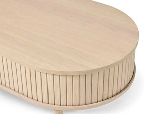 Dizajnový konferenčný stolík Palomino 120 cm biely dub