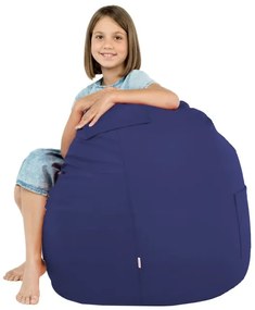 Kreslo Porto ekokoža tmavomodré