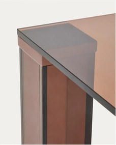 Sklenený jedálenský stôl 90x160 cm Adularia – Kave Home