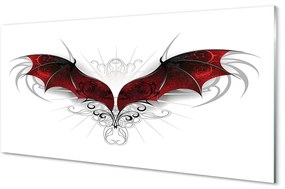Sklenený obraz drakom krídla 125x50 cm