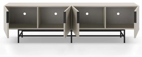 Krémový TV stolík 200x54,5 cm Eldia – Marckeric