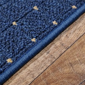 Condor Carpets, Kusový koberec Udinese modrý štvorec, 80x80, modrá, chodba / predsieň
