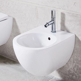 GEBERIT Acanto závesný bidet s otvorom, s prepadom, 350 x 510 mm, biela, 500.601.01.2