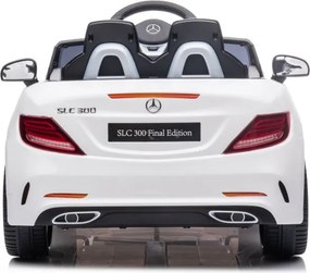 LEAN CARS Elektrické autíčko Mercedes SLC 300 LED MP3 biele