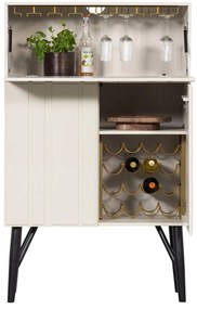 Kabinet na vína limmy 90 x 146 cm krémový MUZZA