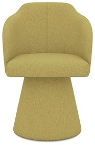 Žlté čalúnené jedálenské kreslo Kanoa – Makamii