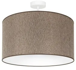 Duolla - Prisadený luster ROLLER ECO RECYCLING 1xE27/15W/230V pr. 45 cm hnedá