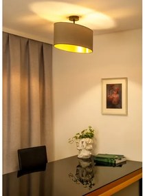 Duolla - Prisadený luster OVAL VEGAN 1xE27/15W/230V béžová