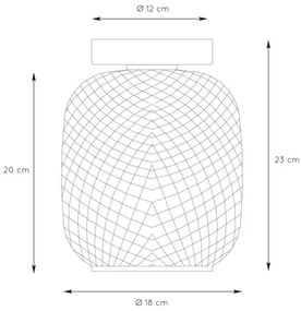 Lucide 03133/01/02 - Stropné svietidlo AGATHA 1xE27/40W/230V