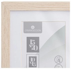 Stojací/na stenu rámček v prírodnej farbe 17,5x22,5 cm Sencillo – Casa Selección