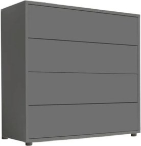 XXXLutz KOMODA, antracitová, 79/73/33 cm MID.YOU - Komody - 001067000203