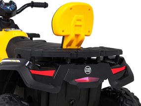 Ramiz Štvorkolka XT-Speed pre deti žltá + pohon 4x4 + EVA kolesá + pomalý štart + MP3 rádio + LED