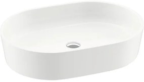 Umývadlo na dosku RAVAK MOON liaty mramor biela 560 x 120 x 400 mm XJN01300002